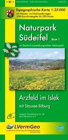 Topographische Karten Rheinland-Pfalz : Naturpark Südeif... | Buch | Zustand gut