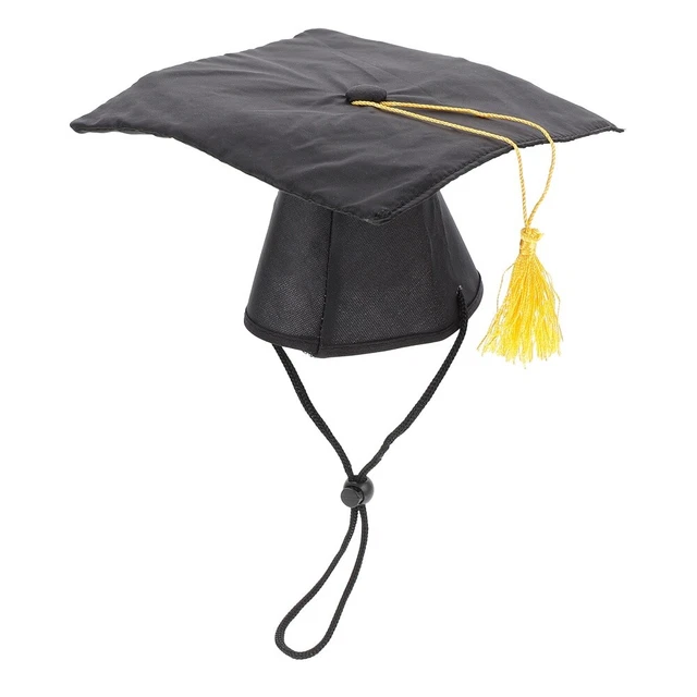 Gorra de graduación para mascotas Perro Gorra Vestido Graduación Doctor Sombrero Mini Gorra de graduación