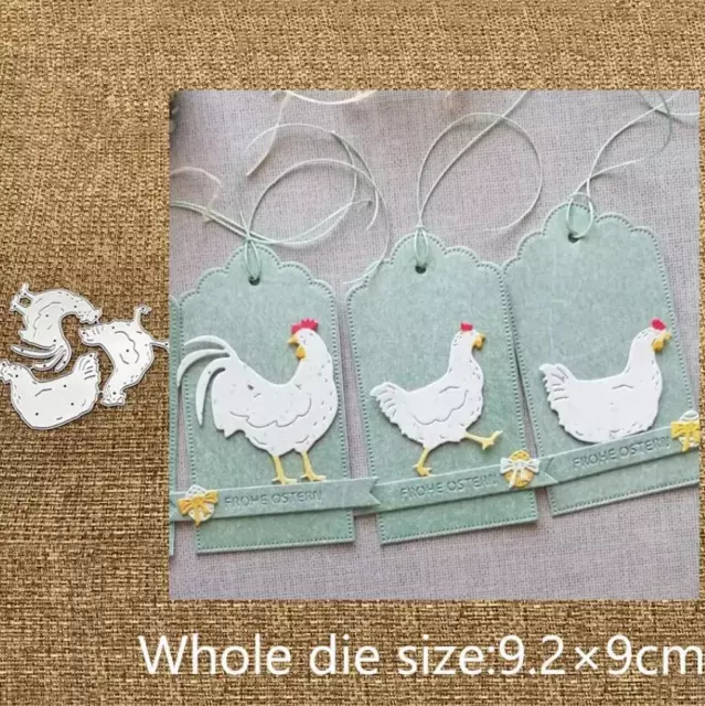 Metal Cutting Dies Cock Diy Scrapbooking Paper Card Craft Embossing Stencil Mold