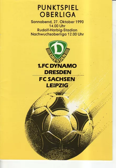 OL 90/91 1. FC Dynamo Dresden - FC Sachsen Leipzig, 27.10.1990