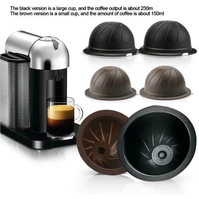 1PC Reusable Coffee Capsule For Nespresso Vertuo Vertuoline Pods Refillable T4P3