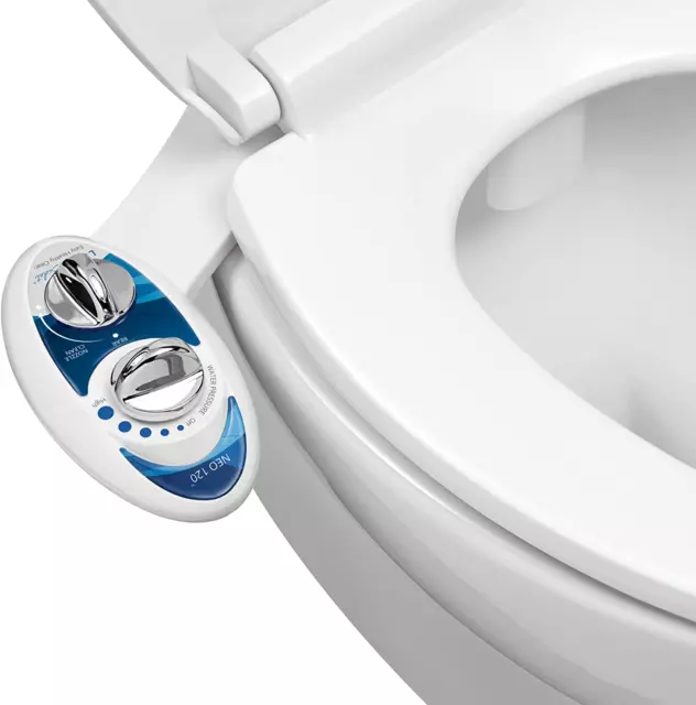 LUXE Bidet NEO 120 - Self-Cleaning Nozzle, Fresh Water Non-Electric Bidet Attach