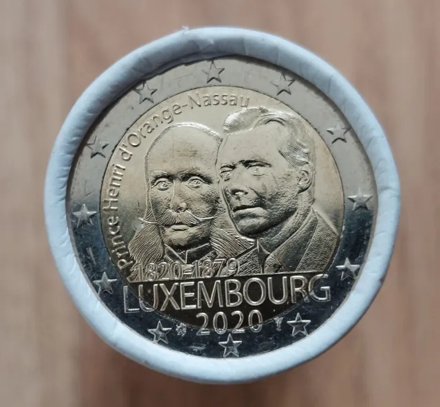 2 euro 1 rotolo Lussemburgo Lussemburgo 2020 nascita del principe Enrico