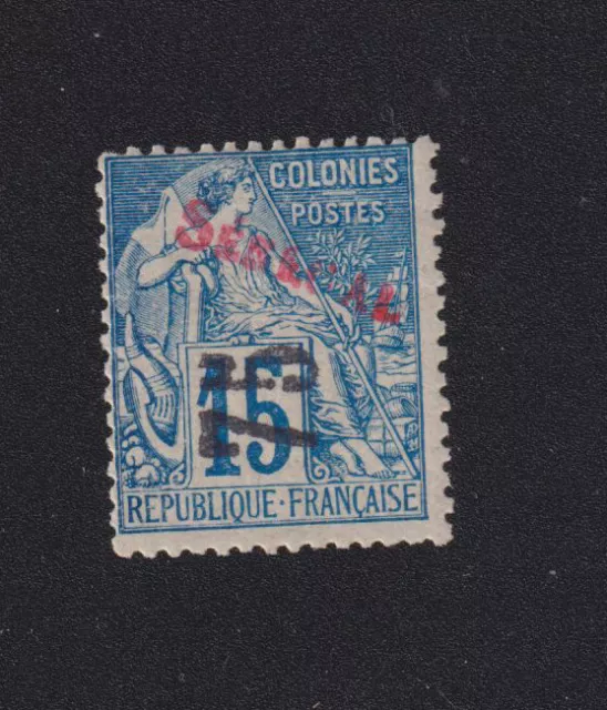 Timbre du Sénégal colonie Française, NN° 6a, 75 sur 15 c Alphée gomme charnière