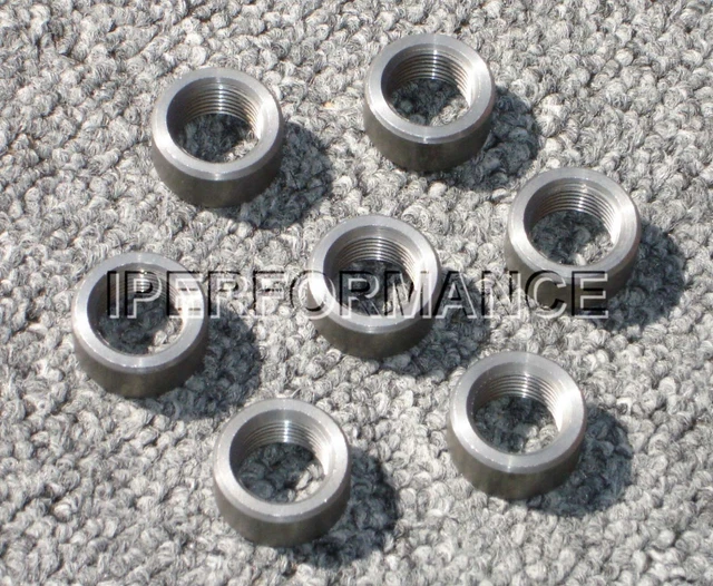 7 (Seven) O2 Sensor Bungs (Steel), M18 x 1.5 Thread, Weld On, Oxygen Sensor Bung