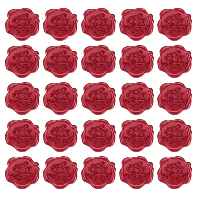 50pcs Wax Seal Stickers You're Invited Self Adhesive Wax Seal Stamp Stickers Wedding Envelope Wax Stickers for Wedding Invitation DIY Craft Adhesive