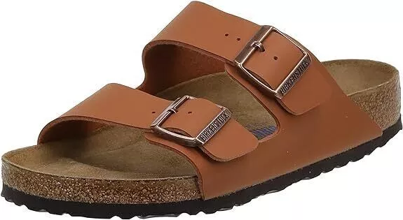 Birkenstock Unisex EVA Arizona Sandals Birko-Flor Sandals Ginger Brown Mens 10