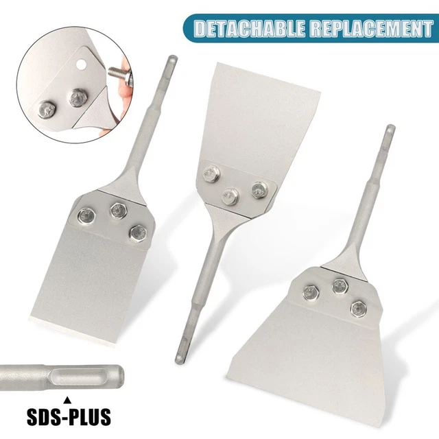 SDS PLUS 190 mm - Raspador de piso curvo eléctrico - Martillos Escalado Pala de Cincel