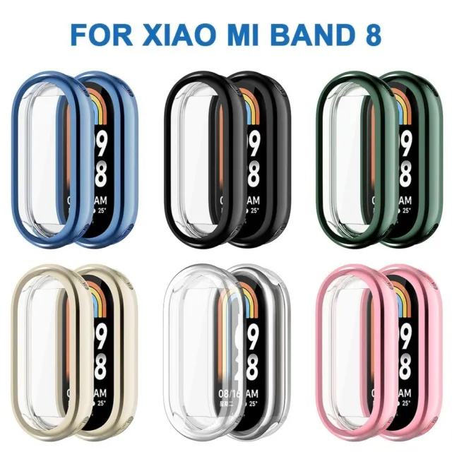 FULL COVERAGE SCREEN Protector Protective Cover TPU Case For Xiaomi Mi Band  8 $11.65 - PicClick AU