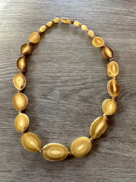 Collier Vintage Skalli Paris - Pendentif Jaune Et Vert - Femme