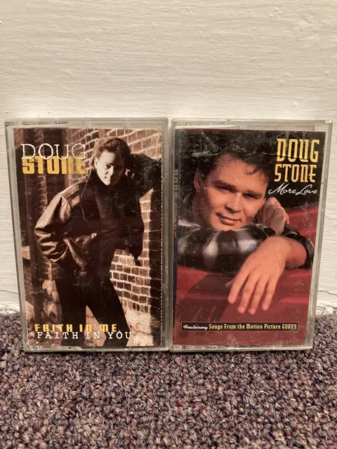 Doug Stone Faith In Me & More Love Cassette Tapes Lot Of 2 Doug Stone Tested