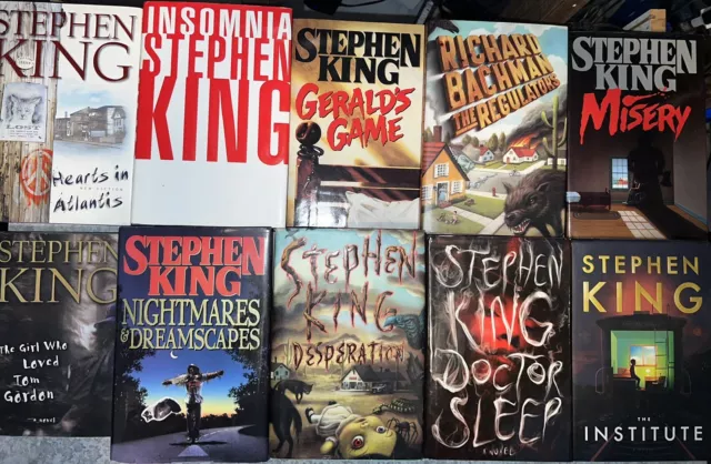 Lot Of 10 Stephen King Hardcover Books