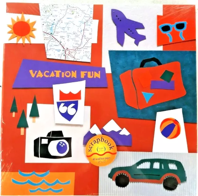 Libro de recortes divertido de vacaciones 12 x 12 pulgadas 40 páginas encuadernado + D/terminado