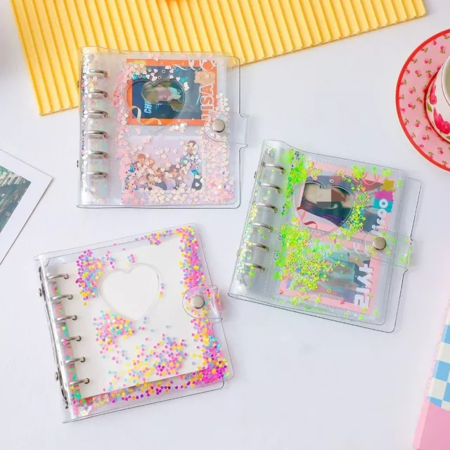 Book Name Card Collect Photocard Sequin Glitter Picture Case Binder Photo Album