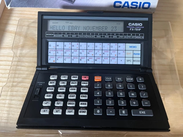 BOXED CASIO FX-781P basic computer EUR 420,00 - PicClick FR