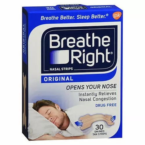 Breathe Right Nasal Bandes Original Fauve Grand 30 Chaque par The Honest Company