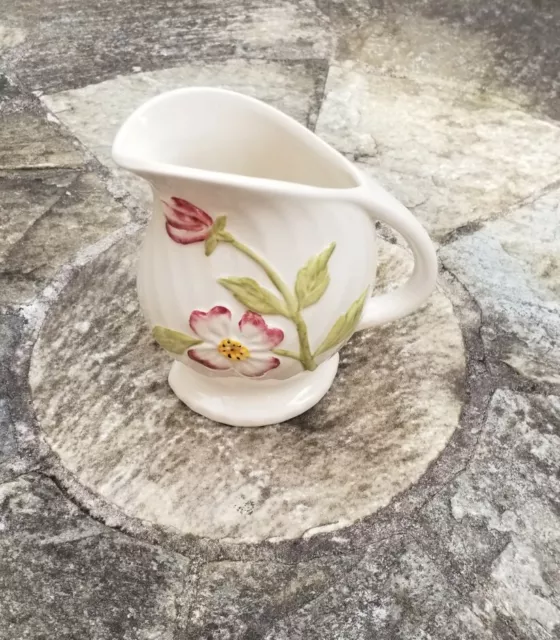 Cute Shorter & Son Handpainted Floral 'Wild Rose' Milk Jug