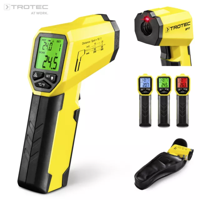 TROTEC Laser Pyrometer BP17 | Infrarot Thermometer Infrarotthermometer bis 380°C