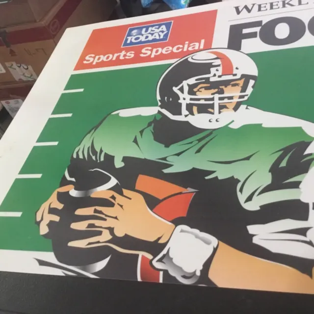 7-11/USA Today Newspaper Weekly Football Special Advertising Sign 1997