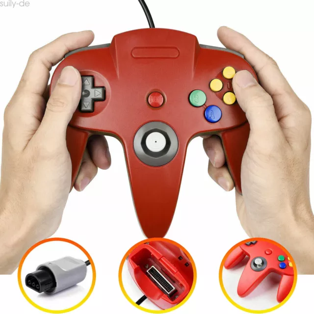 For Nintendo 64 64 Bit Controller Video Game Console Gamepad Joystick Joypad 2