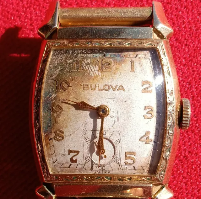 Bulova GF 1940's, mens Senator watch w/Fosters 10kGF band.