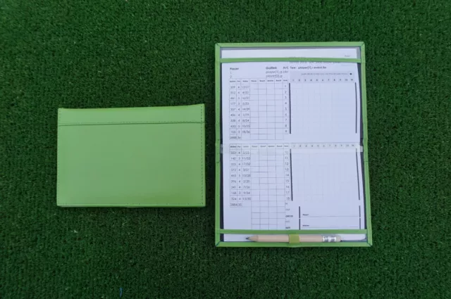 Miclub Green leather golf Miscore cardholder - Original and still the Best