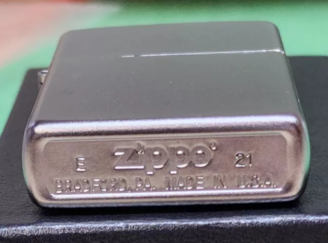 Genuine Zippo 2021 Brushed Chrome Lighter; Brand New in Box 