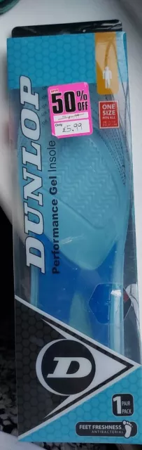 DUNLOP PERFORMANCE GEL Insoles One Size Fits All New 4.00 PicClick UK