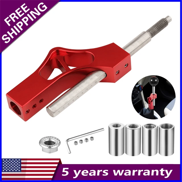 Car Aluminium Shift Knob Extension Adjustable Height Lever Extender Gear Shifter