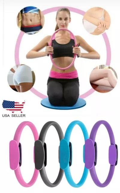 Dual Grip Pilates Ring Magic Circle Body Sport Fitness Weight Lost Exercise Yoga