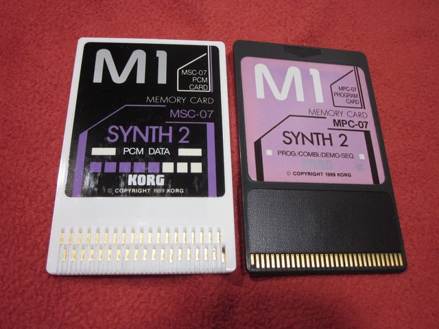KORG M1用MSC-1S(PCMカード+プログラムカード) Korg M1 ORCHESTRA 1 MPC-04 Program & MSC-04 PCM Memory Card