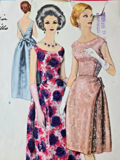 V1048 Sewing Pattern VTG 1960s Dress B31" Vogue Paris Original Lanvin Castillo