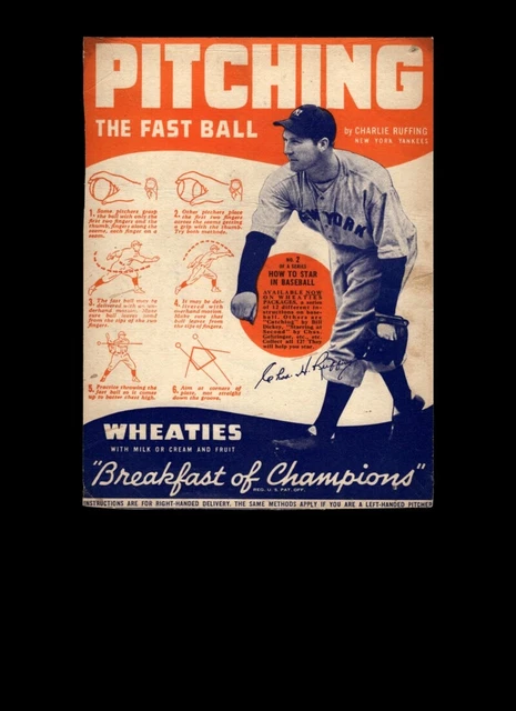 1930-38 Wheaties Set-Break Red Ruffing *GMCARDS*