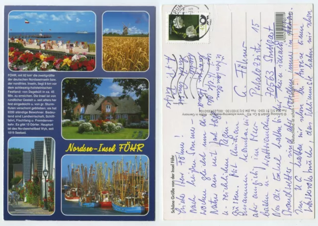 58308 - Nordsee-Insel Föhr - Ansichtskarte, gelaufen