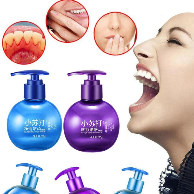 Baking Soda Toothpaste Stain Removal Tooth Cleaning Brightening Pump Toothpaste