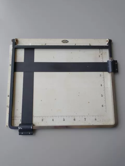 Vintage GNOME Masking Frame Enlarging Easel, 7 x 9" 2 blade Made in ENGLAND
