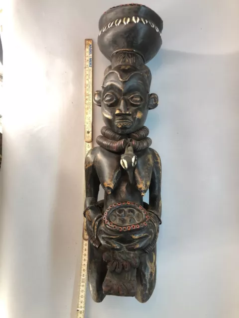 Seltene alte oder antike afrikanische Holz Figur Kamerun Tikar