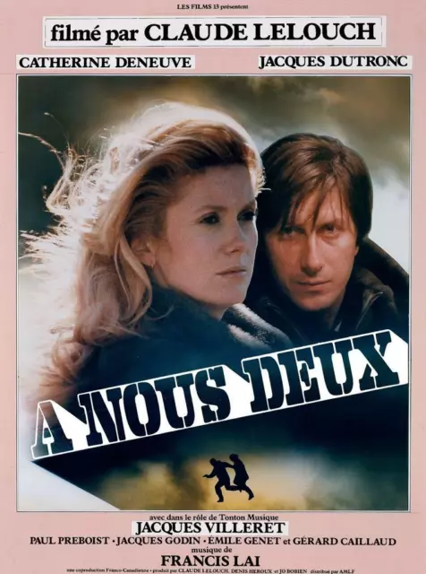 Affiche De Cinéma Originale 40 X 60  À nous deux