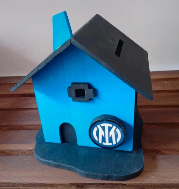 Tirelire Artisanale Italienne - Salvadanaio En Bois - Football - Fait Main - Collection