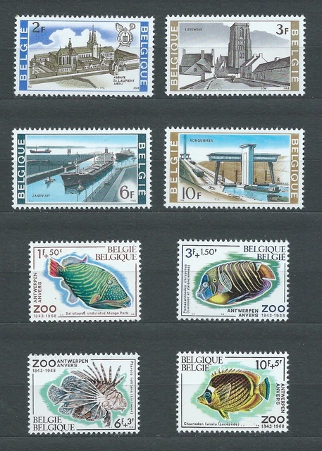 BELGIË BELGIQUE - 1968 YT 1466 à 1473 - TIMBRES NEUFS** MNH LUXE