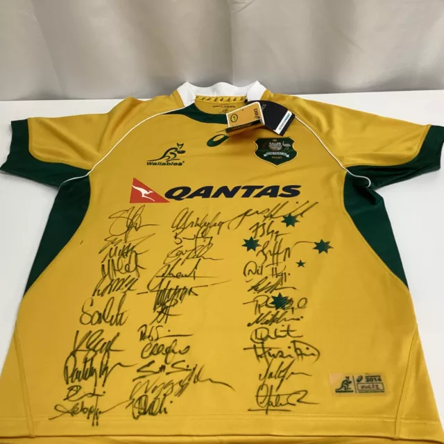 Australian Wallabies 2014 Signed Jersey (F1) NS#8656