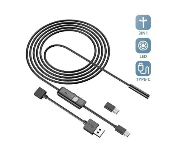 Waterproof USB Endoscope Borescope Snake Inspection Camera Android Mobile Phone