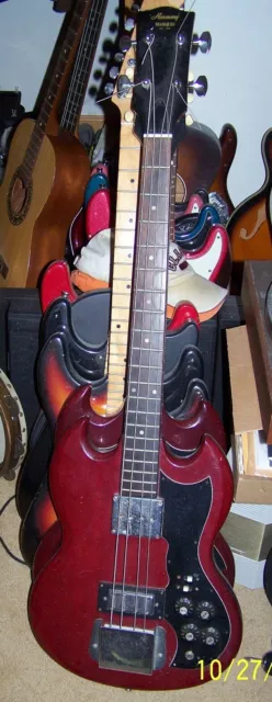Vintage Harmony Marquis Two Pickup Electric Bass Guitar