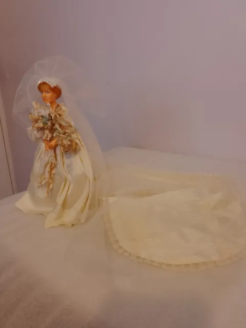 Princess Diana Replica Wedding Dress Doll Vintage Hard Plastic