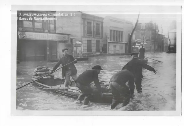 94 Houses Alfort Flood 1910 Supply Boat
