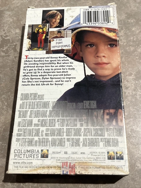 BIG DADDY VHS 1999 Adam Sandler ***TESTED*** £3.58 - PicClick UK