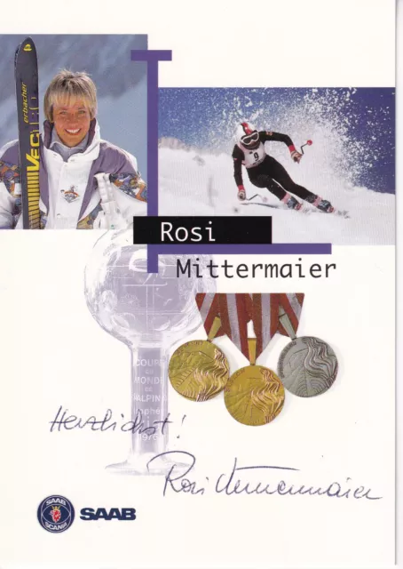 Autogramm - Rosi Mittermaier (Ski Alpin)