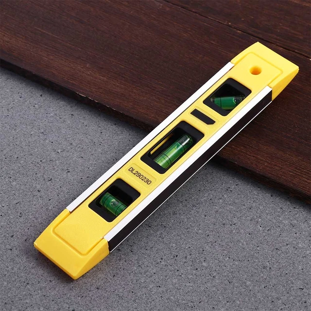 LASER LEVEL 3 Bubble Spirit Level Horizontal Ruler Strong Magnetic ...