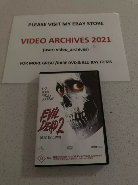 Evil Dead 2 Dead By Dawn Bruce Campbell Region 4 DVD VGC