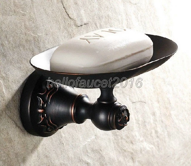 Bathroom Accessories Wall Mounted Black Oil Rubbed Bronze Soap Dish Holder